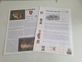 Bastelbogen Kyburg 2014  und Schloss Chillon  2006