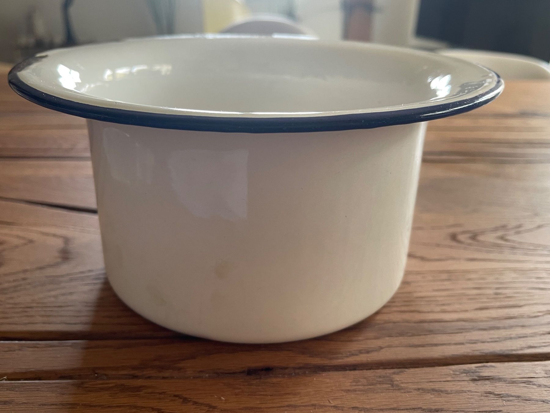 Pentole: Vintage Emaille Topf 22cm Shabby Chic Deko – Usato da Zuerich venduto da Dorsi 2