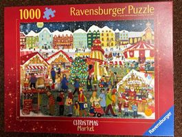 Ravensburger Puzzle Christmas Market 1000 Teile gebraucht