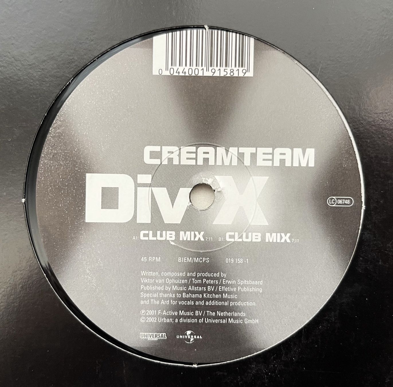 Dischi in vinile: CREAMTEAM – DIV X - Vinyl – Usato da Oftringen venduto da vuc_frq6 1