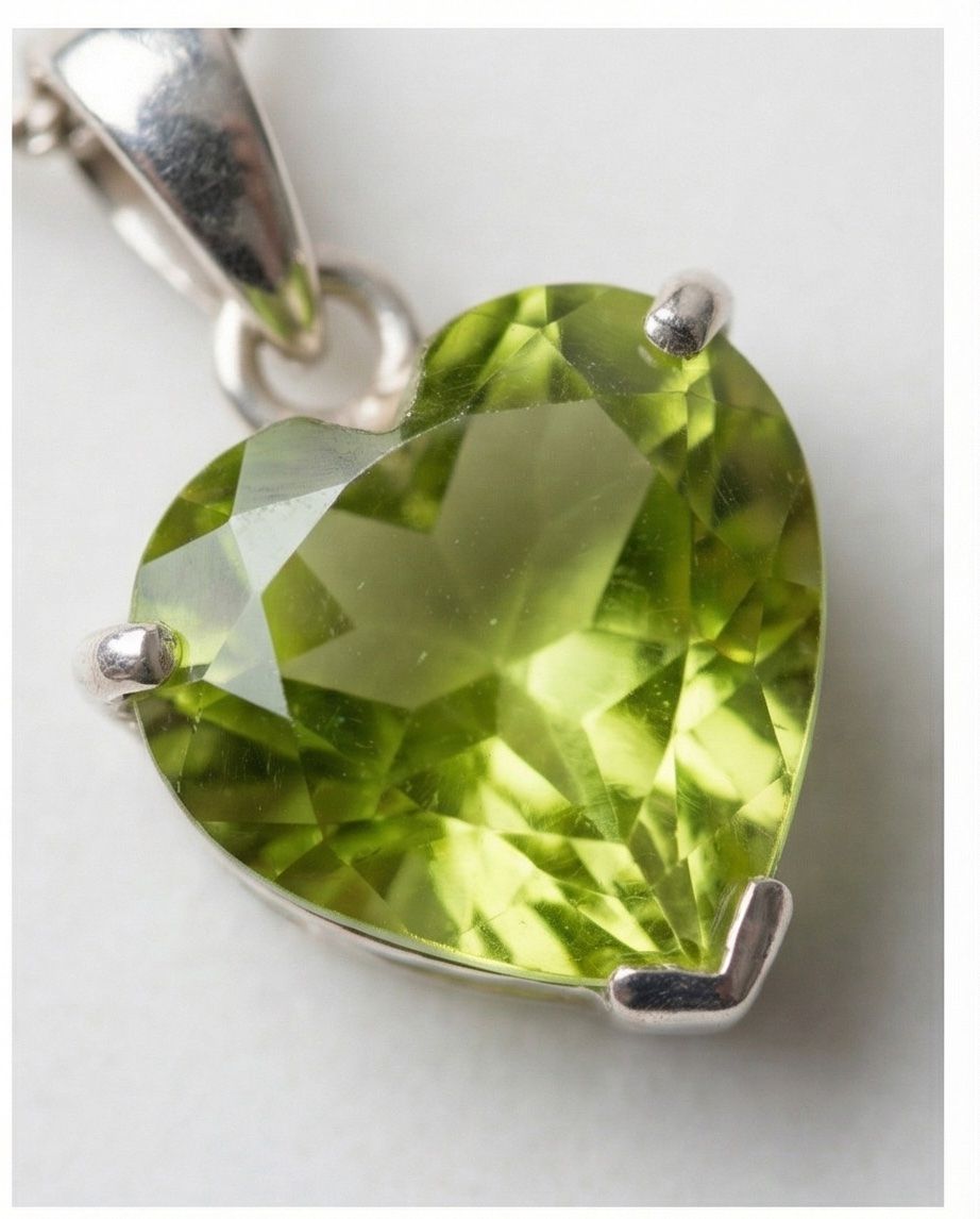 Catenine: Collier en argent avec une pierre de péridot verte – Nuovo (secondo la descrizione) da Vuisternens-Romont venduto da gol_xp6p 2