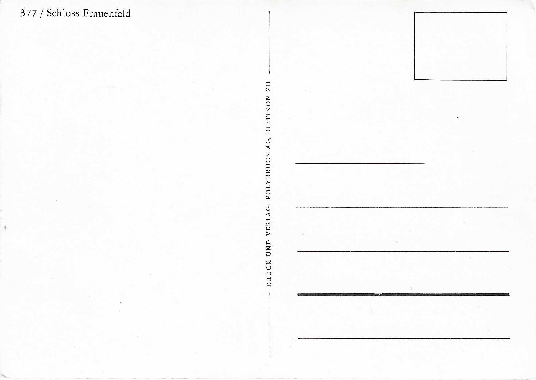 Cartoline postali: Schloss Frauenfeld TG – Nuovo (secondo la descrizione) da Rothrist venduto da Stranglehold 1