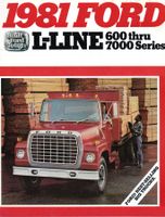 Lastkraftwagen Ford L-Line  - Originalprospekt 1981
