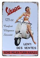 Vespa Blechschild  20 x 30 cm. Kostenfreie Zustellung!