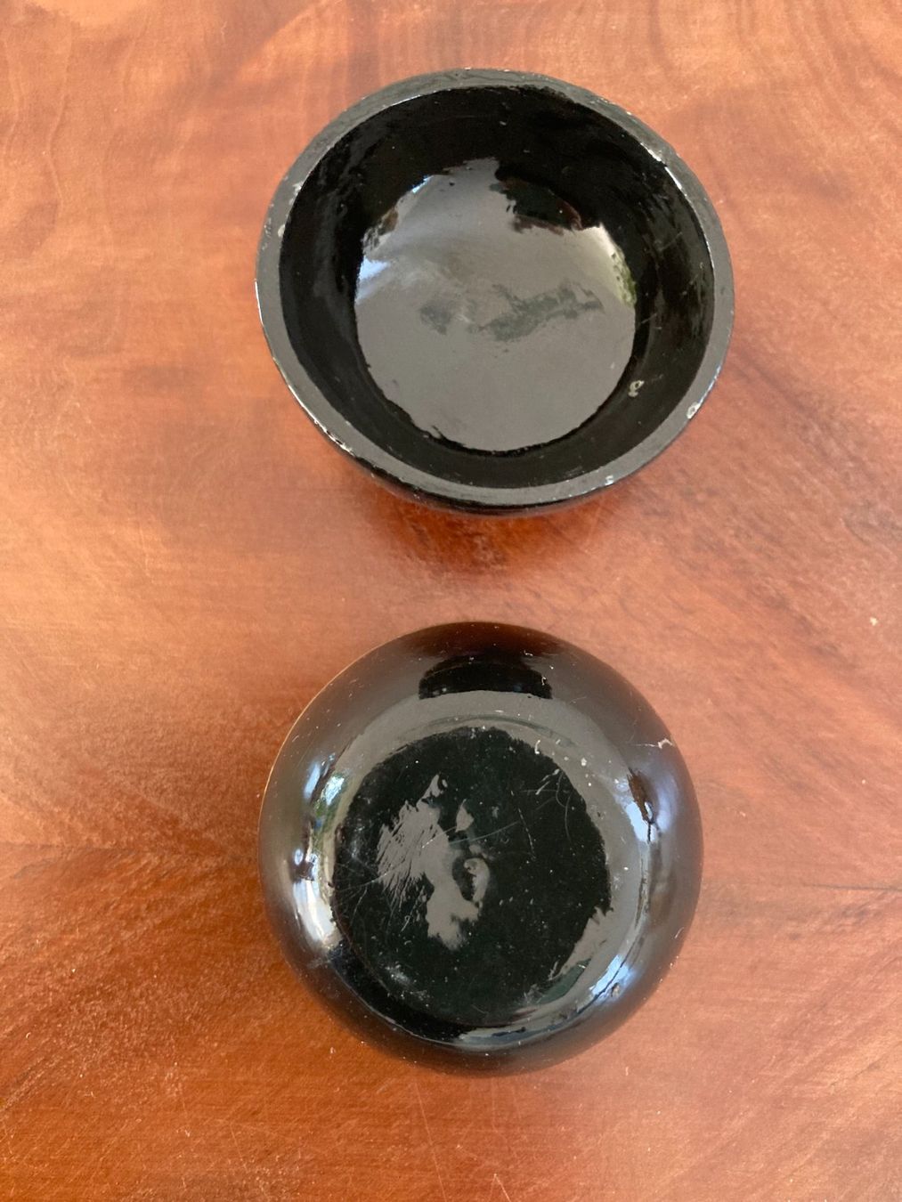 Tutte le decorazioni: Schwarzlackdose Schmuckdöschen Ringdöschen Dose handbemalt – Usato da Subingen venduto da ArtBead 5