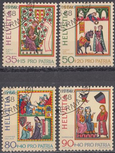 Tutti i francobolli: SBK B219 - B222 mit ET – Usato da Bürglen TG venduto da StampGraf