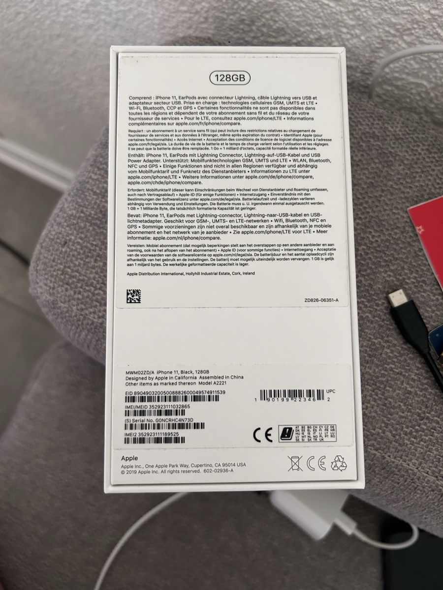 Apple Telefoni cellulari / Smartphones: iPhone 11 Noir 128GB avec boite et accessoires – Usato da Vilars NE venduto da Lau_Vth 7