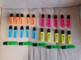 25 Stk.Leuchtmarker STABILO-HIGHLIGHTER 5mm Strichbreite NEU