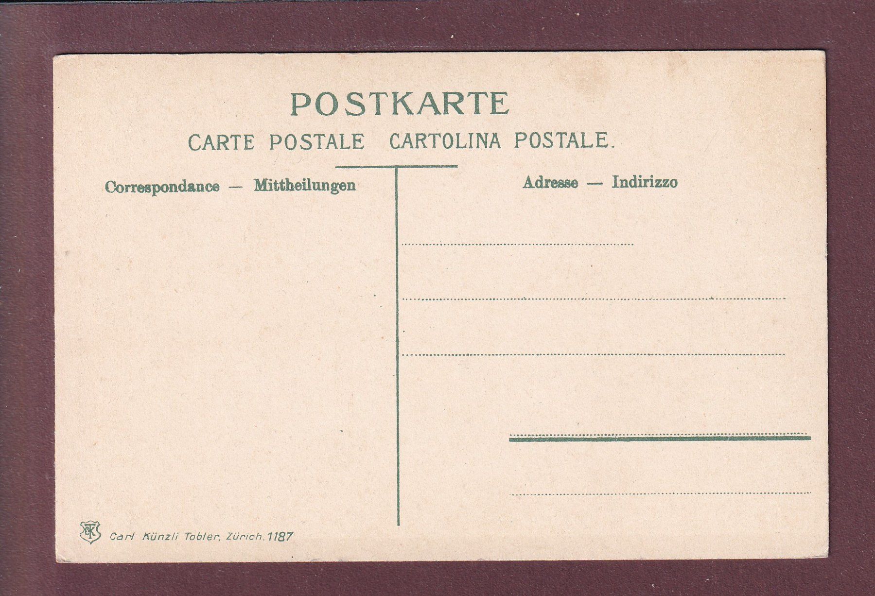 Ansichtskarten: ZÜRICH - Landesmuseum – Gebraucht aus Pully von nicecards 1