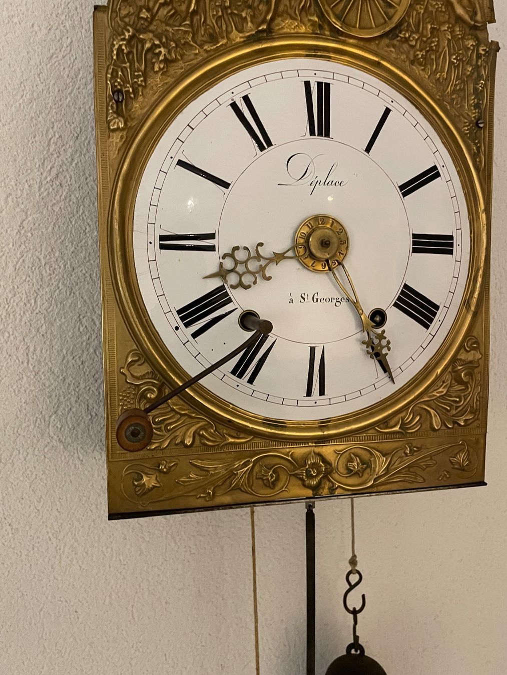 Orologi da terra & Orologi da parete: Horloge comtoise ancienne thème les vendanges – Difettoso da Lamboing venduto da christopheO 4