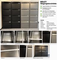 Bisley Hangeregisterschrank 4 Schubladen gebraucht Metall