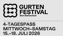 4-Tagespass Gurtenfestival 2026 zu verkaufen