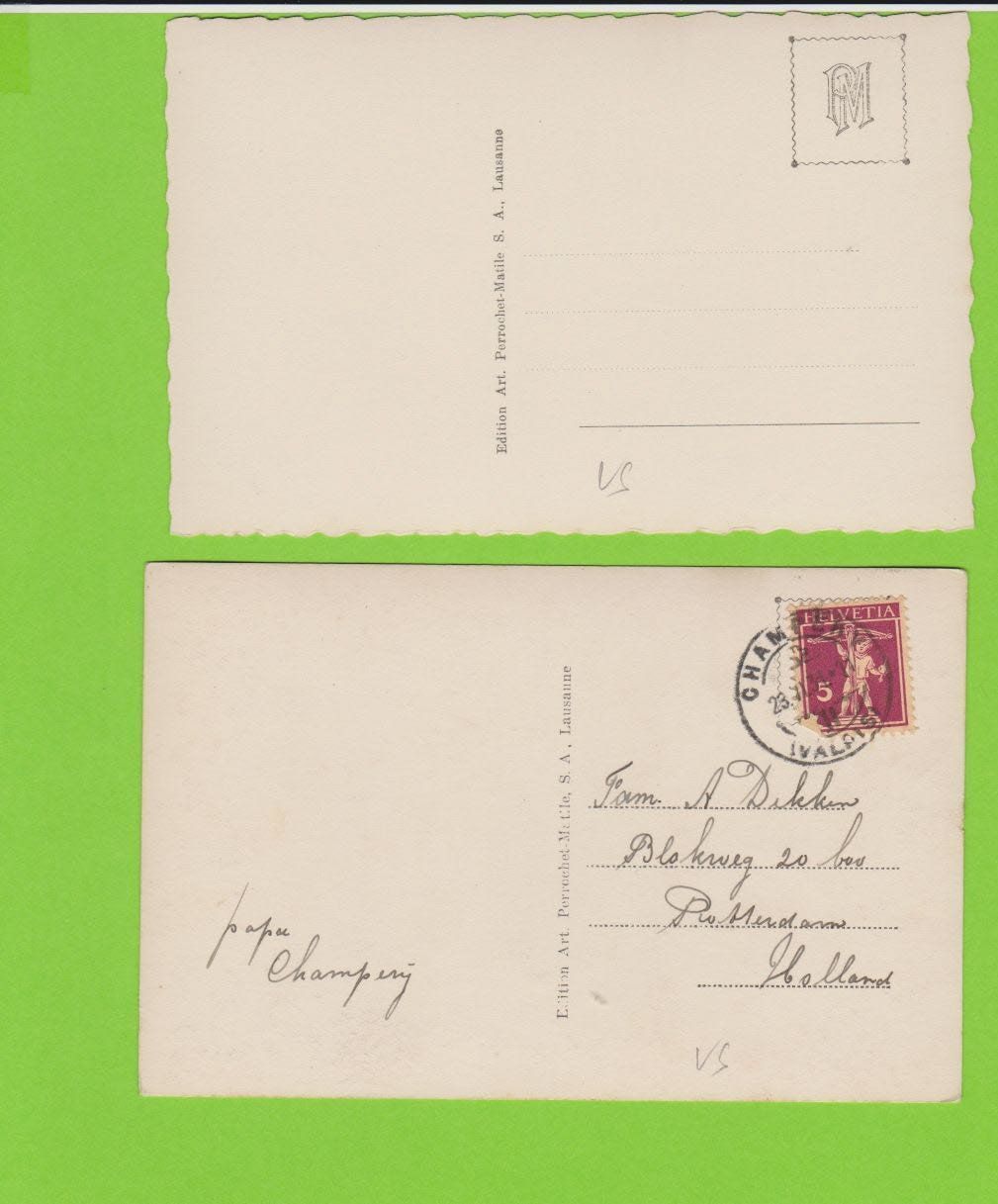 Cartoline postali: Champéry  -  4 alte Ansichtskarten – Usato da Vitznau venduto da Ropaku 1
