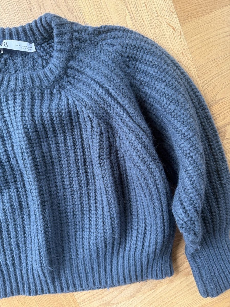 Zara Maglioni & Felpe: Blaue Zara Strickpullover Gr. M, warm – Usato da Sennhof venduto da tom_zhf6 4
