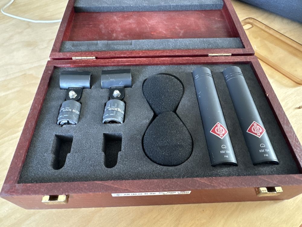 Neumann KM 184 - Stereoset - inkl. edlem Holzcase! (Gebraucht) in Basel ...