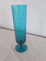 Wunderschöne Vase, Türkis Glas, Sommer Deko, Top Zustand