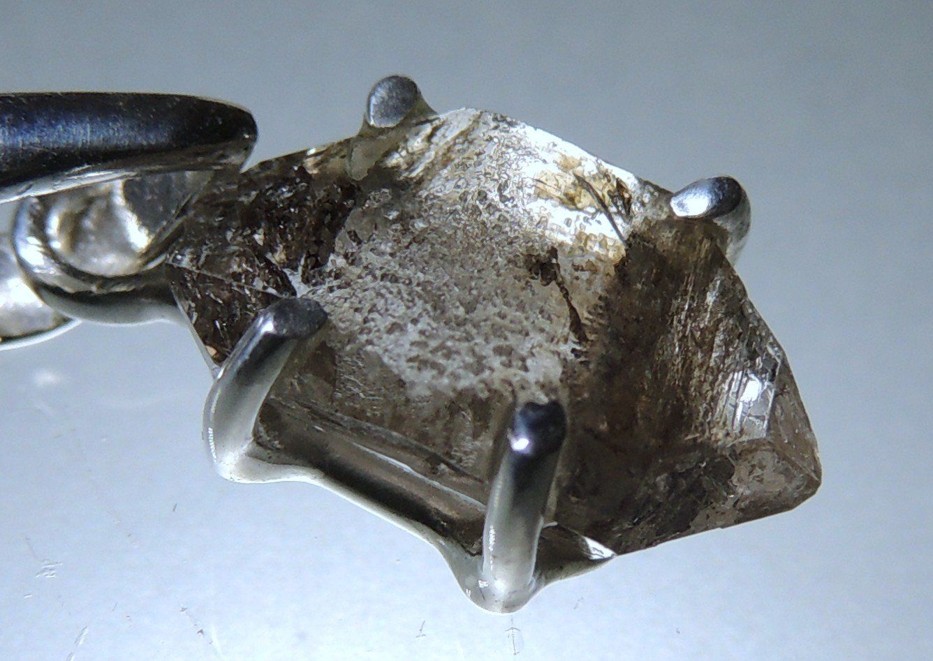 Ciondoli: Herkimer Diamant Doppelender Silber 925 Anhänger – Nuovo e nell'imballaggio originale da Waldenburg venduto da schaller707 3