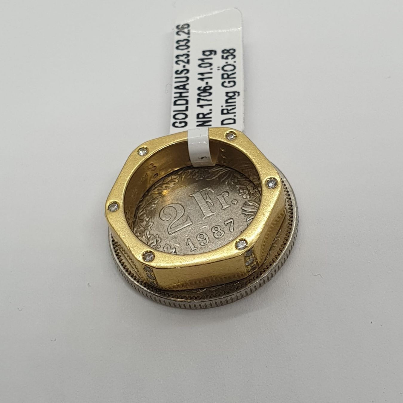 Anelli: Echt 18K Gold 30x Brilliant Ring – Usato da Luzern venduto da Goldhaus-Luzern 2