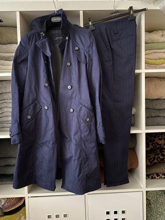 elegantes kleiderpaket 34 /blazer trenchcoat hosen