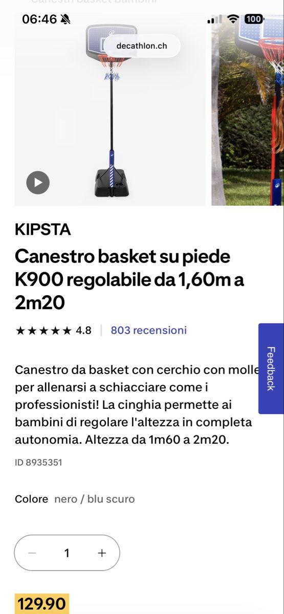 Basketballkörbe: Canestro da basket e 2 palloni – Gebraucht aus Maggia von quankina 2