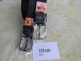 2 X Herren Gürtel 115cm,schwarz,Neu,