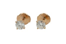 Bucherer Brillant Ohrstecker Joy Ohrringe 1.06ct GIA *S4356