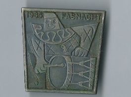 Fasnachtsplakette Basel, "Blaggedde" 1965 (Silber)