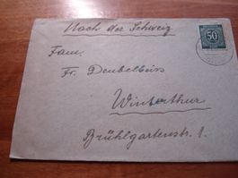 Brief Deutsche Post 1950, - Winterthur, russischer Zensur-o