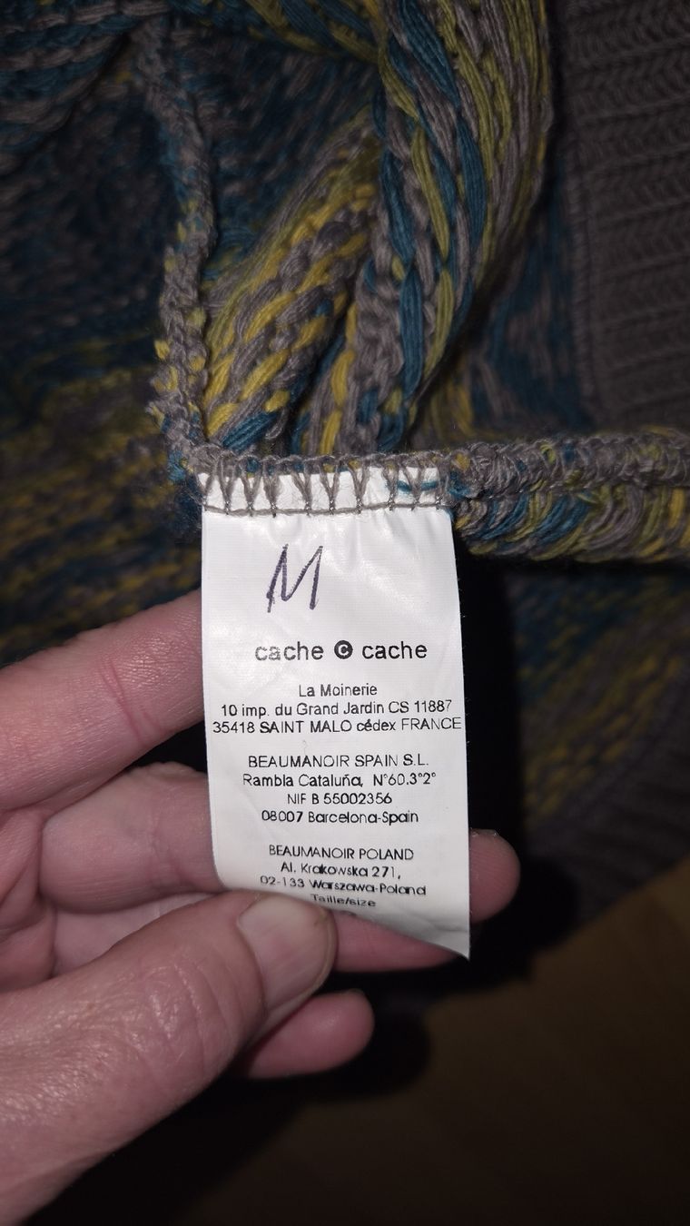 Gilet & Giacche senza maniche: Poncho Cache Cache bunt gemustert Grösse M  – Usato da Kölliken venduto da MissesBossTop1 5
