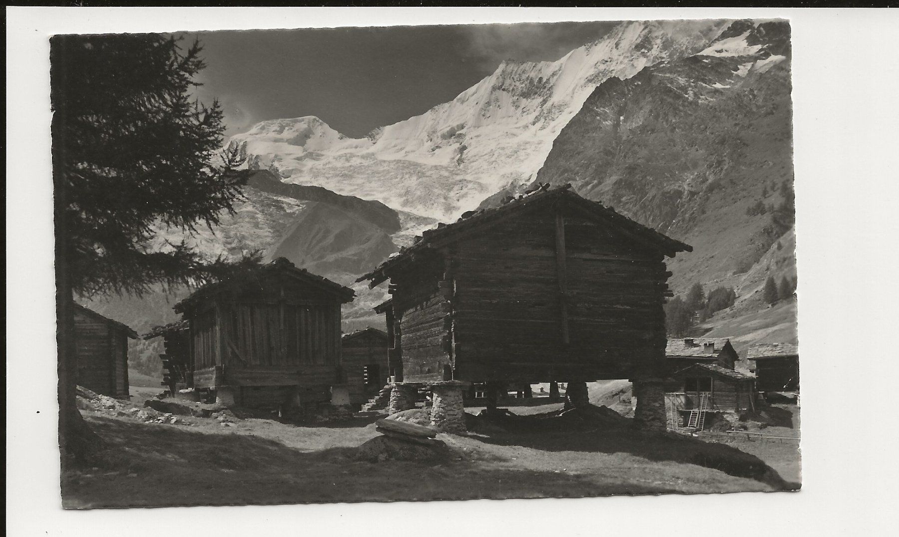 Cartoline postali: AK 1935 Saas-Fee Alphubel & Tüschhorn – Usato da Greifensee venduto da 315WDO