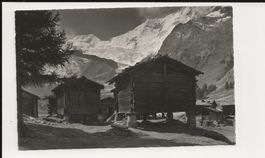 AK 1935 Saas-Fee Alphubel & Tüschhorn