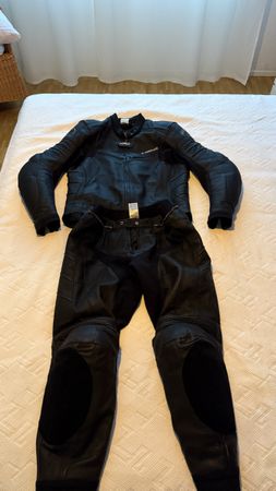 Held HRD Leder-Motorradkombi 2-teilig Grösse 56 schwarz + Rü