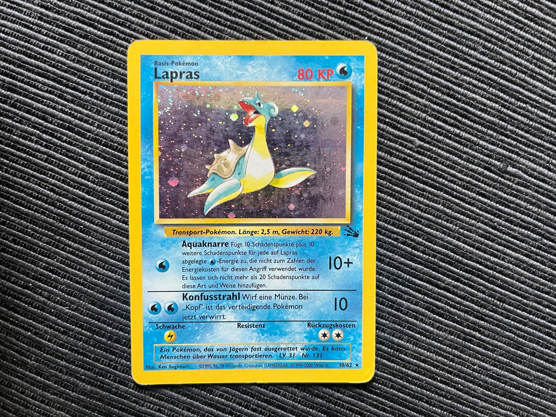 Pokémon Carte collezionabili: Pokemon Lapras Holo Fossil Deutsch – Usato da Wabern venduto da Collectfun
