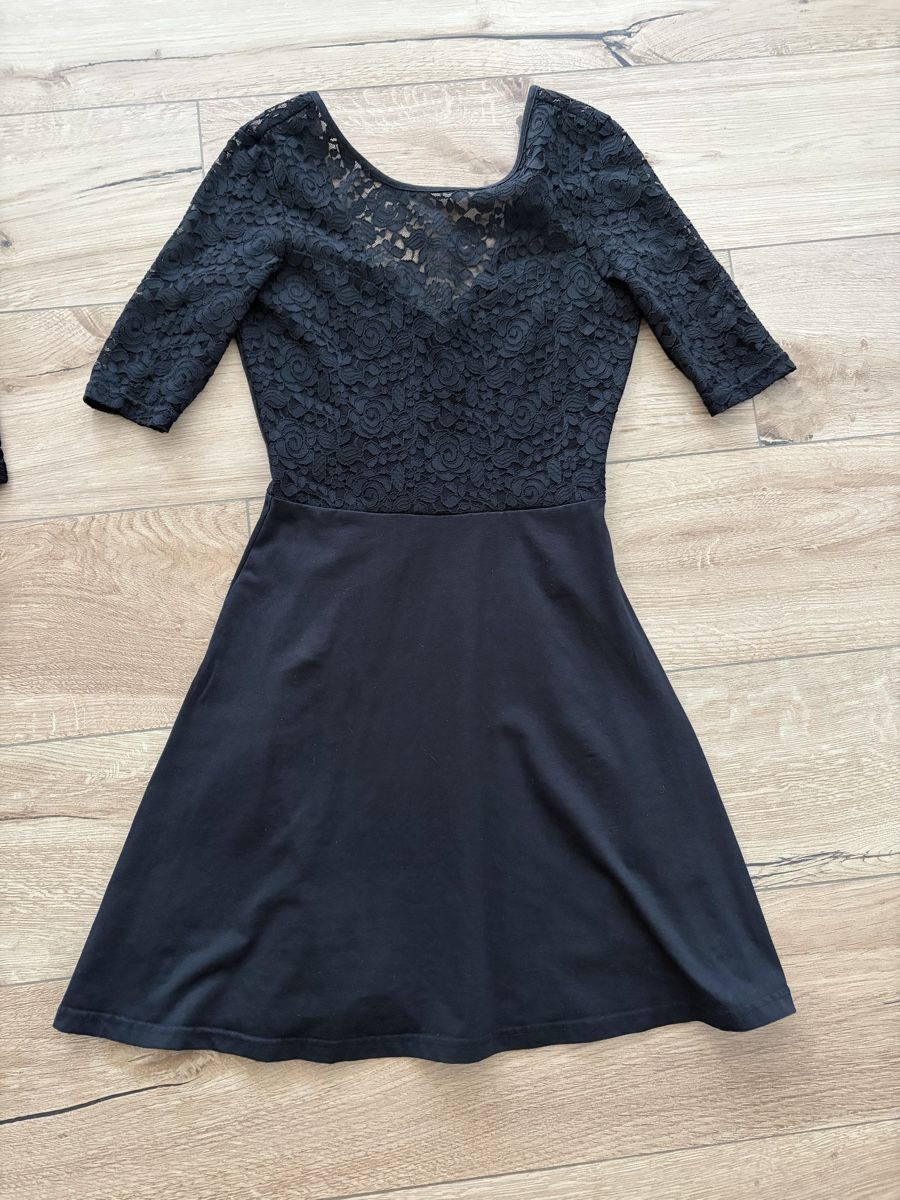 Vestiti: Schwarzes Spitzenkleid von Even&Odd – Usato da Laupen ZH venduto da Elti2017