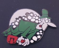 Pin's saggay corner buveur de vin BD