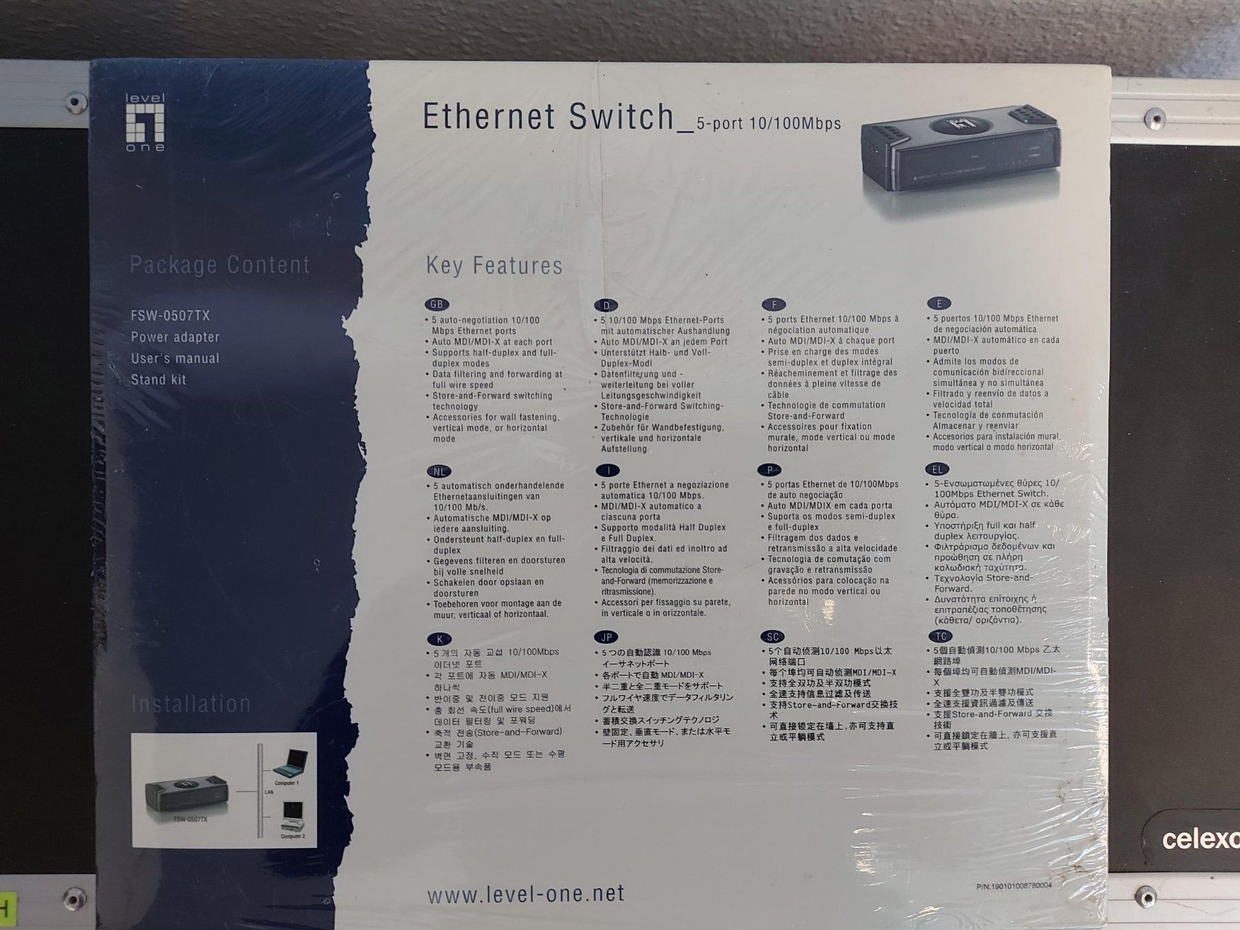 Hubs & Switches: Levelone Ethernet Switch - 5-port 10/100Mbps – Neuf avec emballage d'origine à Oberengstringen par Contrena 1