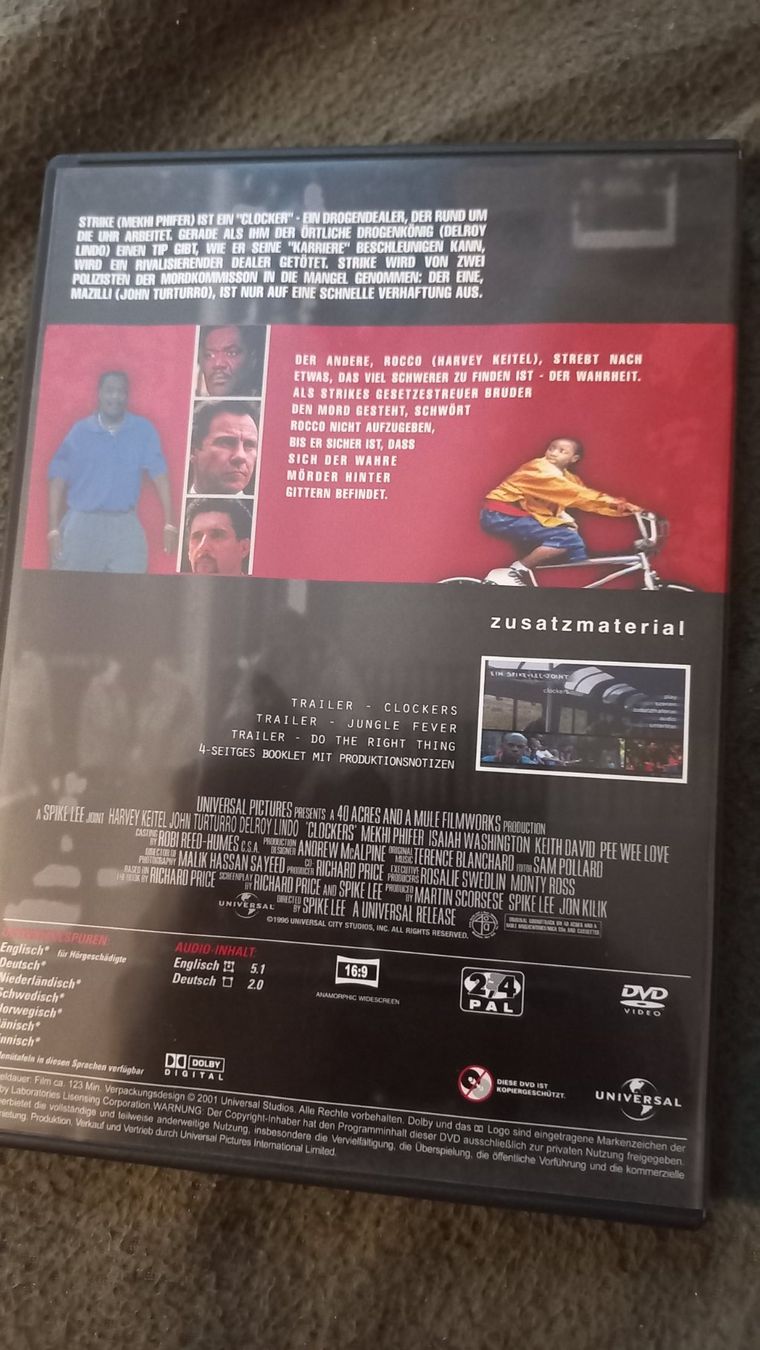 Tous les DVDs: CLOCKERS DVD – D'occasion à Olten par Donatello1984 1