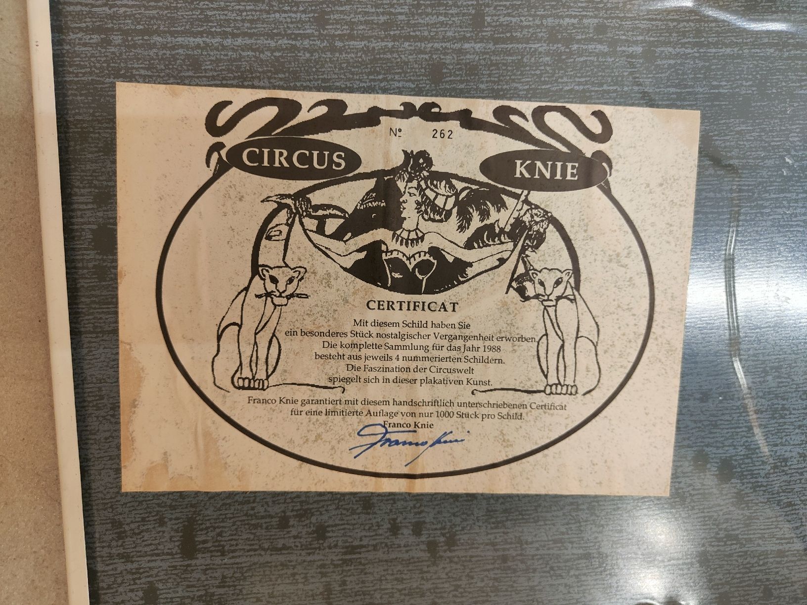 Foto & Immagini: Zwei Circus Knie Schilder – Usato da Zürich venduto da R-2015 5