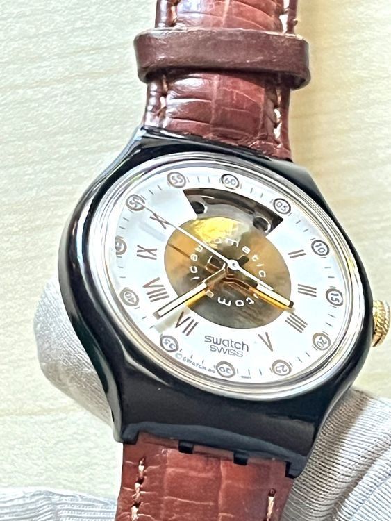 Swatch Orologi: Montre Swatch Automatic, cadran ouvert, occasion – Usato da Bern venduto da lukos 2