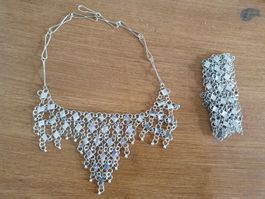 Silber Halskette und Armband Set
