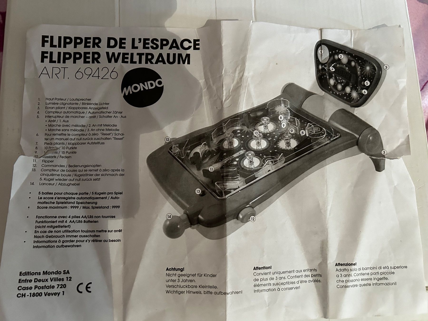 Flipperkästen: Flipper Weltraum – Gebraucht aus Dagmersellen von kouk01 4