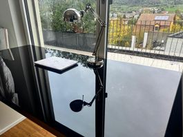 Schöner Tisch - Glas schwarz 1,80 x 0,85m