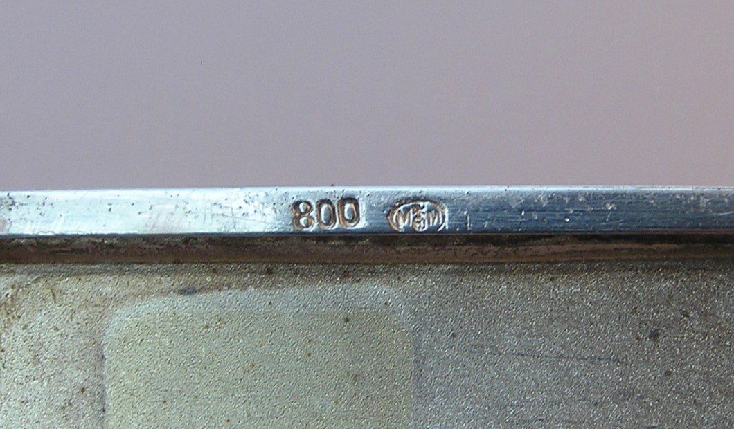Sonstige Tabakwaren: ALTES ZIGARETTENETUI ZIGARETTENBOX 800 SILBER – Gebraucht aus Grenchen von Antique-hunter 3