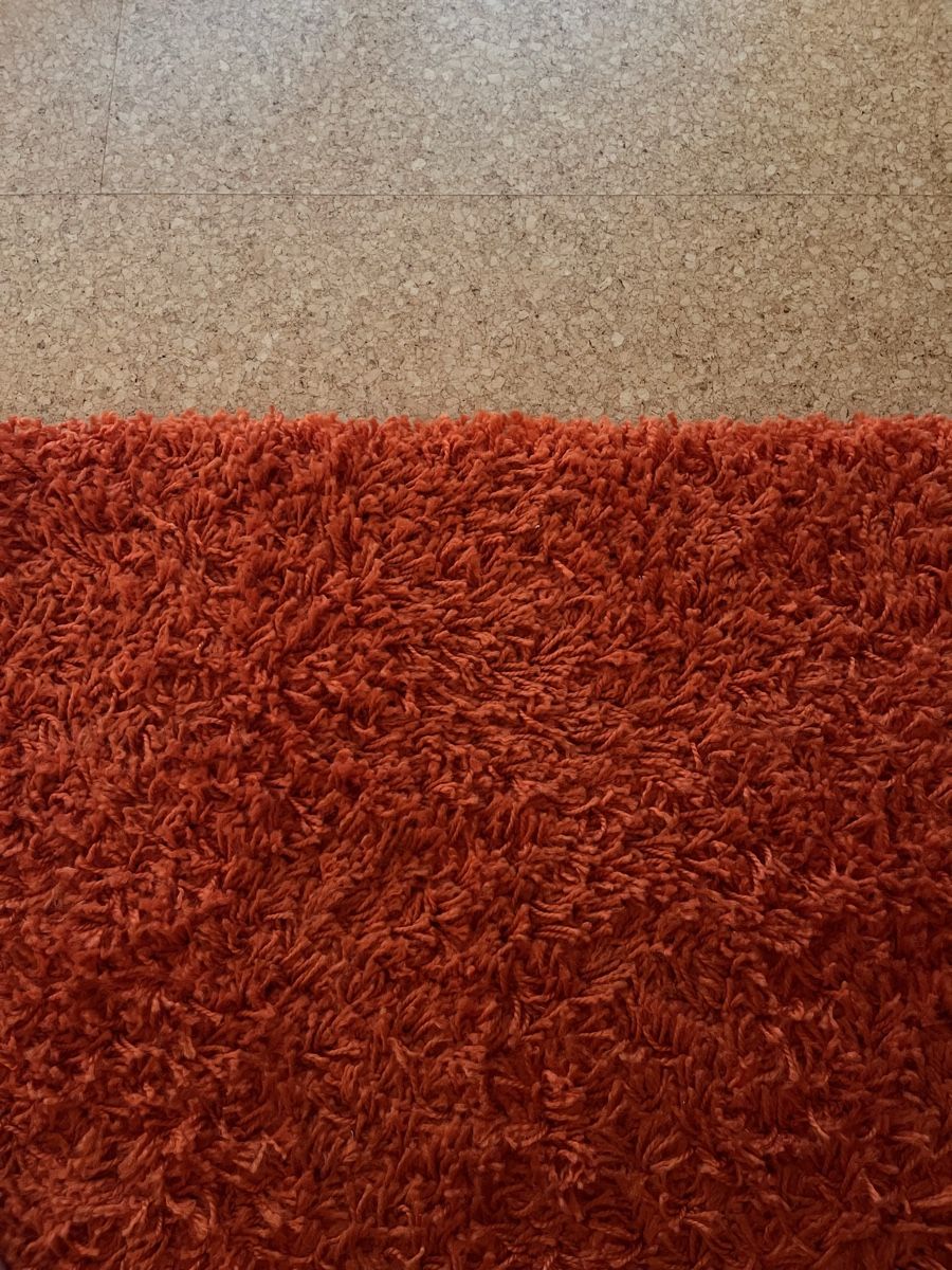 2x Ikea Hampen Teppich, orange, 80x80, guter Zustand (D'occasion) à Niederhünigen pour CHF 19 – retrait uniquement