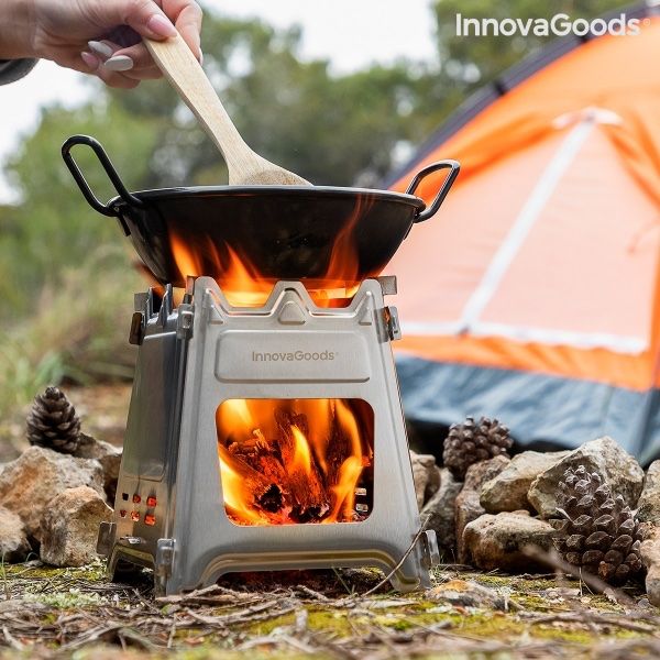 Cucine complete: RÉCHAUD DE CAMPING PLIABLE EN ACIER – Nuovo e nell'imballaggio originale da Châtelaine venduto da BONNE_AFFAIRE