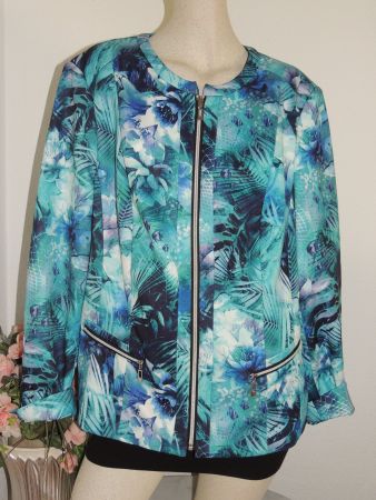 SCHÖNE JACKE "FLOWERS" CANDA PREMIUM C&A NEU 46