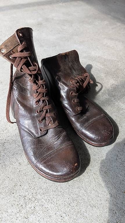 Scarpe da uomo: Original US Airborne Paratrooper Boots WW2 – Usato da Lommiswil venduto da Liteljoetoy44