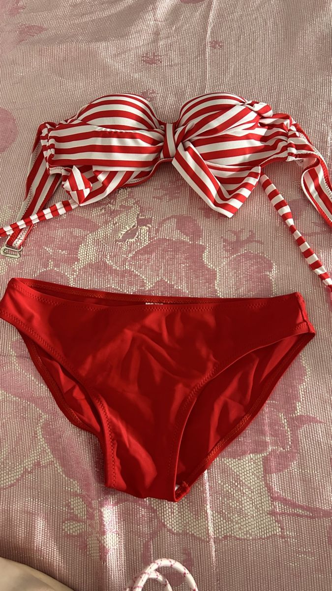 Maillots de bain & Bikinis: Bikini Red White Stripes Size S – Neuf (Voir description) à Genève par Noemie.wrmsi 1