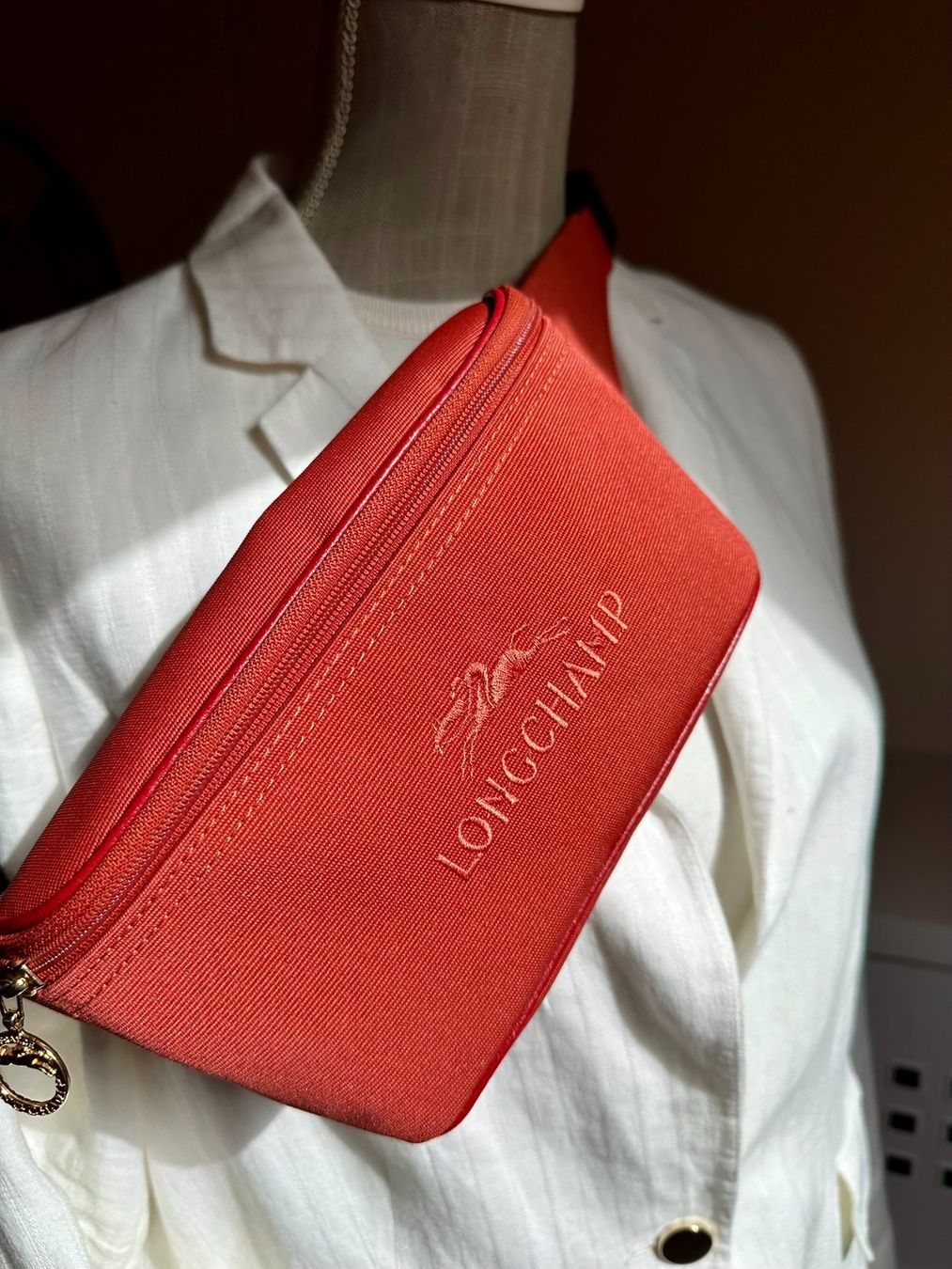 Longchamp Sacs: Sac banane Longchamp Le Pliage – Rouge. – D'occasion à Bernex par euma1976