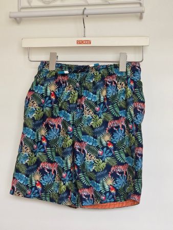 Badehose Fatface mit Dschungelmotiv Gr. 6/7 J.+